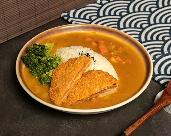 Cheese Pork Cutlet Curry Rice