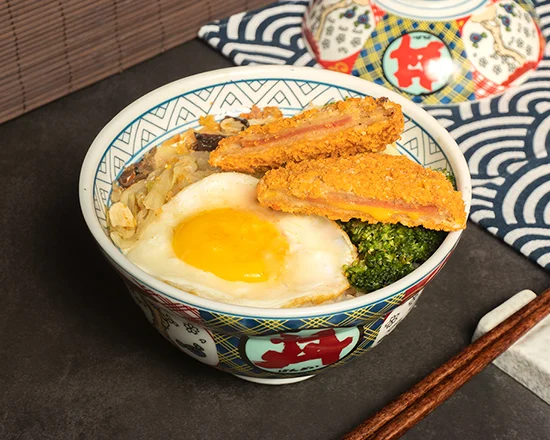 Cheese Pork Cutlet Donburi