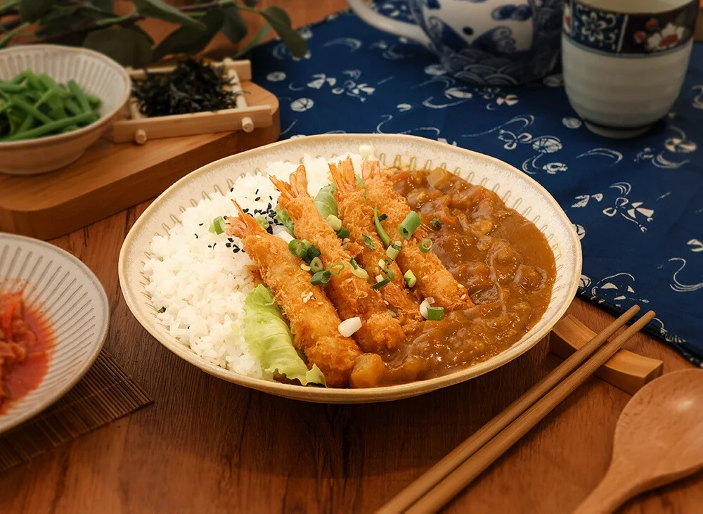 Nk04 Item24 咖哩・炸天婦羅蝦 (4隻) カレー飯