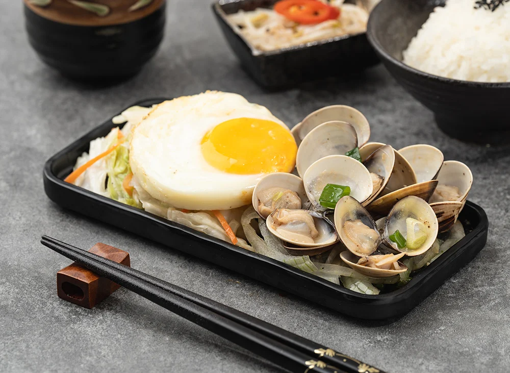 Nk05 1 Item06 鮮蛤鐵板弁当 附湯