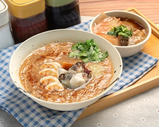 Oyster And Taiwanese Meatball Shrimp Vermicelli And Meatball