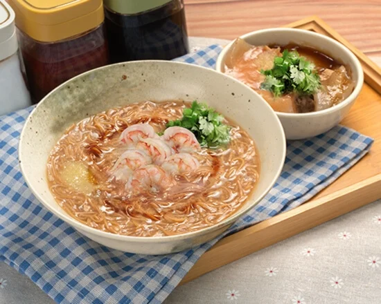 Shrimp Vermicelli And Meatball