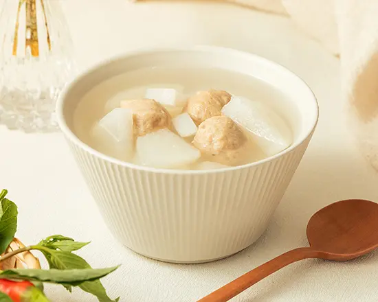 Radish And Meatball Soup