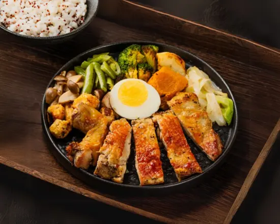 Item04 義式烤雞腿排餐盒|italian Roasted Chicken Thigh Rice Box