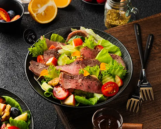 Item20 舒肥板腱牛排生菜沙拉盒|sous Vide Flank Steak Lettuce Salad Box