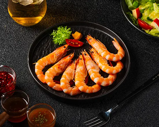 Item47 單點肉肉 • 川燙鮮甜白蝦|blanched Fresh Shrimp