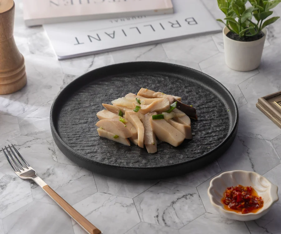 多汁飽滿的杏鮑菇 新竹美食