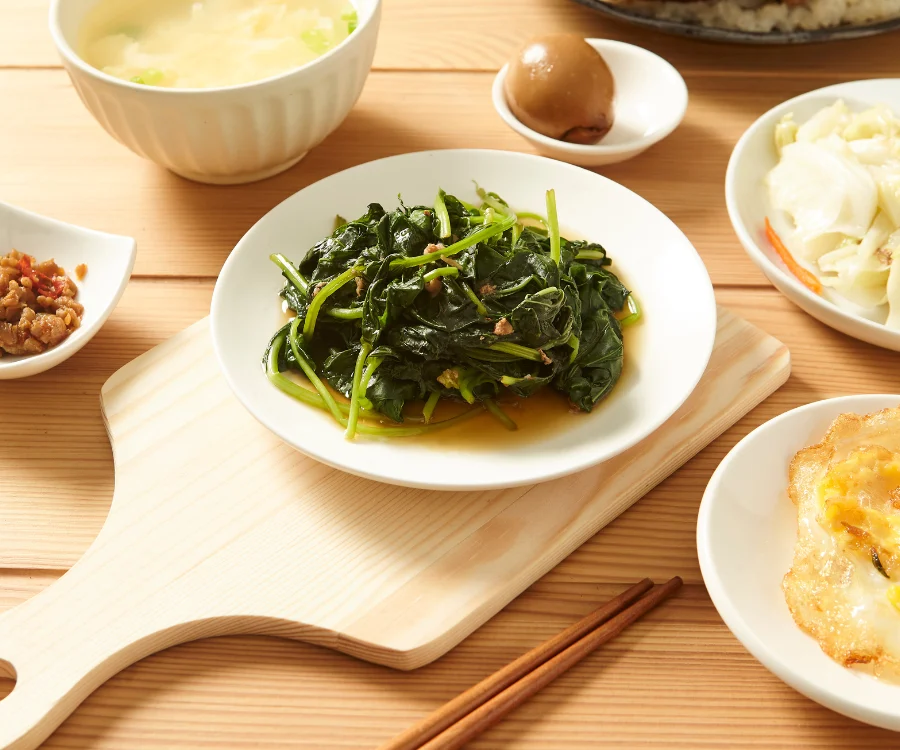 補充纖維的單點燙青菜 台南小菜
