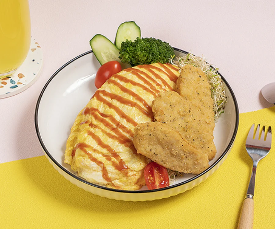 清爽開胃的檸檬雞柳蛋包飯 台中推薦