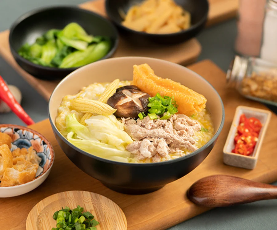 清爽健康的蔬菜瘦肉粥 萬華美食