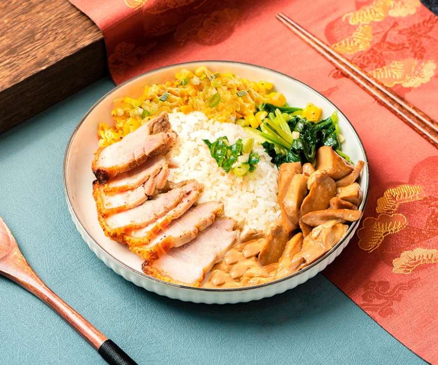 卡滋作響的澳門脆皮燒肉餐盒 內湖推薦