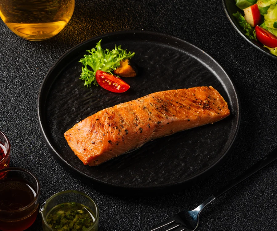 單點富含omega 3的爐烤鮭魚菲力 新竹健康餐推薦