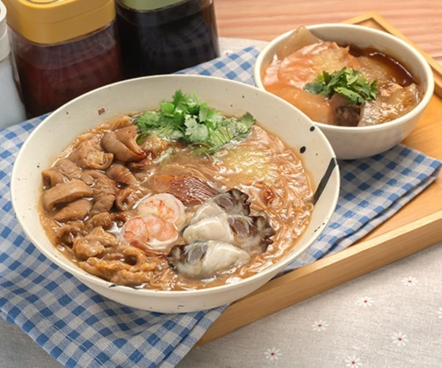 澎湃大盛五寶麵線搭配彰化肉圓套餐 台北車站美食