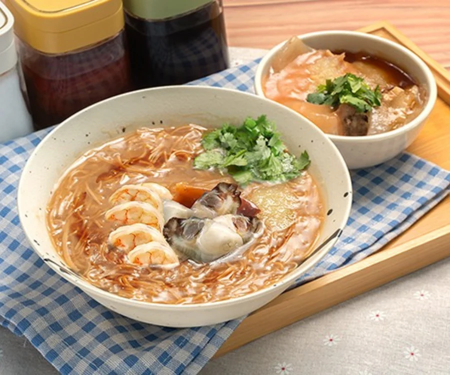 海味蚵仔蝦仁麵線與彰化肉圓套餐 台北車站美食