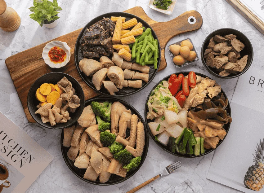 清爽豐盛的台式鹽水雞綜合拼盤 新竹美食推薦