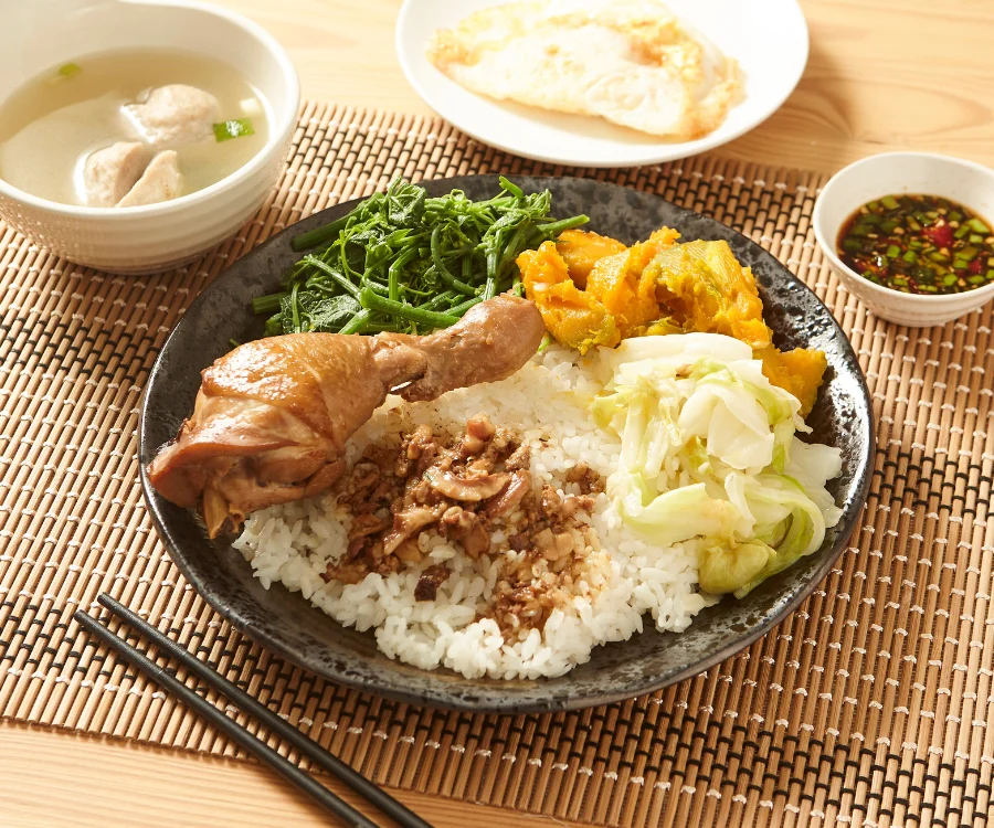 Q彈軟嫩的滷棒腿飯 台南外送