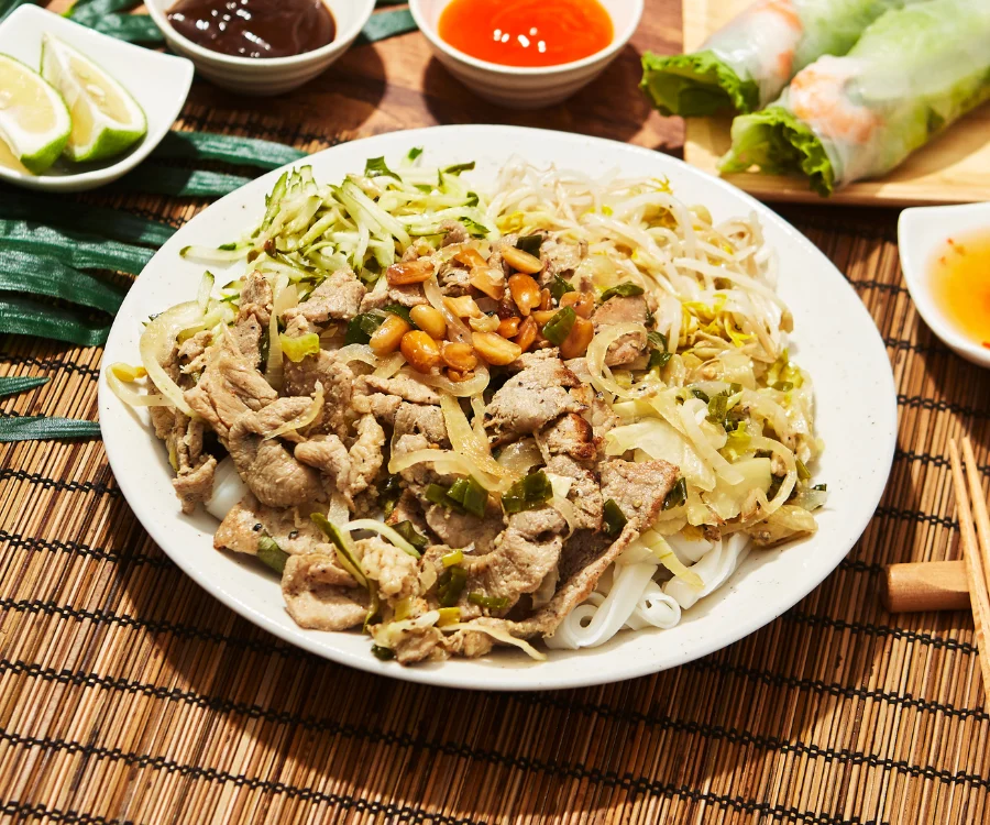 經典風味的豬肉乾拌河粉 宜蘭美食