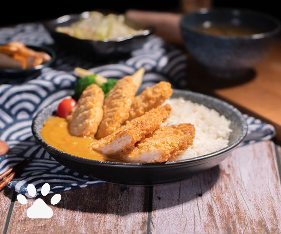 海陸雙拼金黃魚排與檸檬雞柳咖哩飯 新北必吃