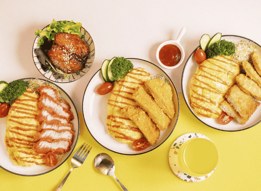 肉品多樣的日式蛋包飯 台中最推外送