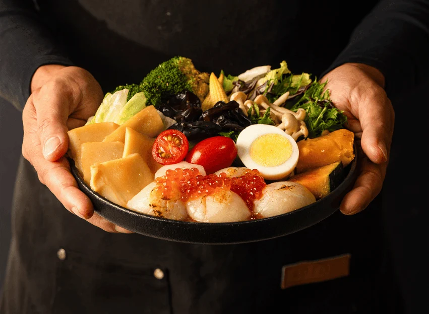 頂級豪華的北海道干貝鮭魚卵健康餐盒 新竹健康餐推薦