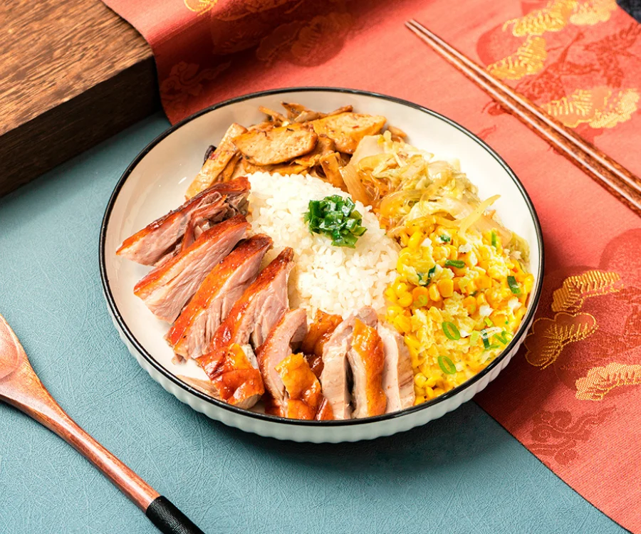 油亮香酥的港式脆皮烤鴨餐盒 內湖推薦