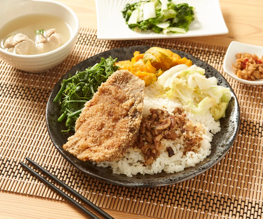 外酥內軟的香酥炸魚排飯 台南推薦