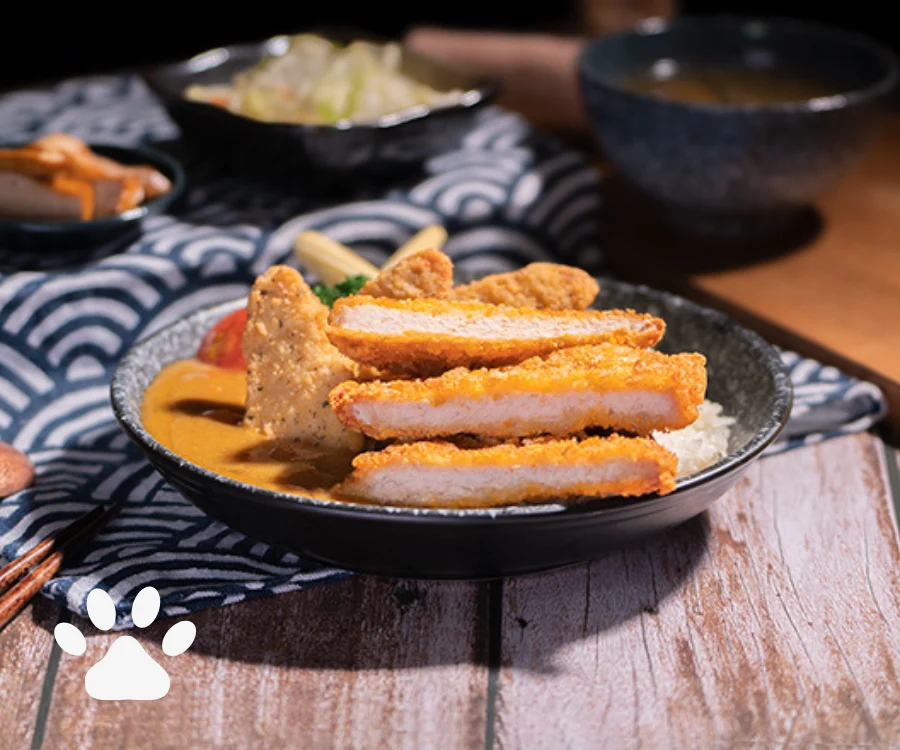 豪華雙拼厚切豬排與檸檬雞柳咖哩飯 新北美食
