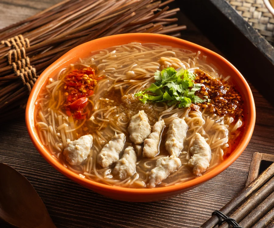 Q彈有勁的肉羹麵線 中永和外送