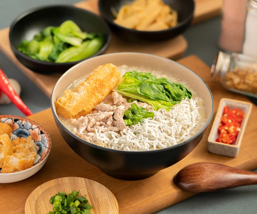 營養滿分的吻仔魚瘦肉粥 萬華推薦