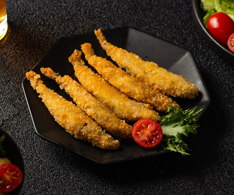 單點飽滿魚卵的酥炸柳葉魚 新竹健康餐推薦