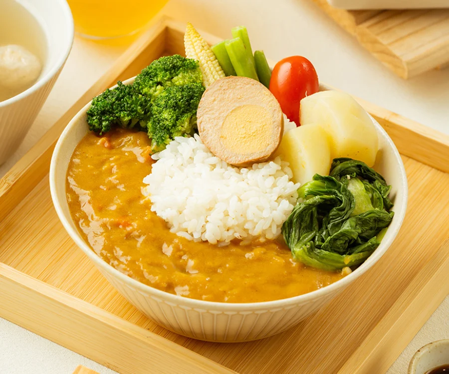 濃郁風味的無肉蔬食咖哩飯餐盒 新竹推薦