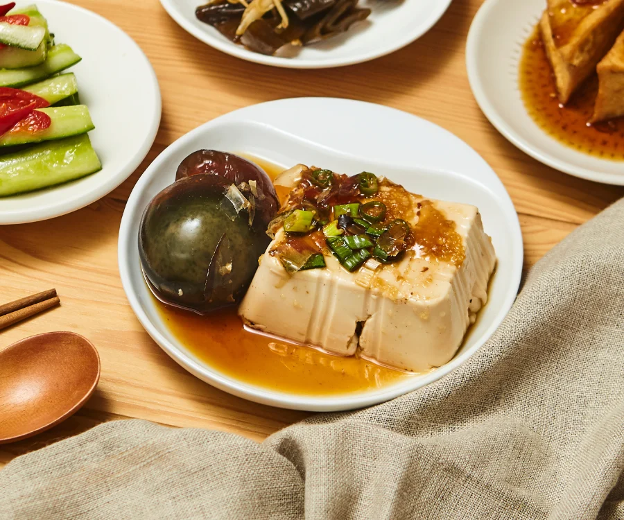 清爽開胃的皮蛋豆腐 嘉義小菜