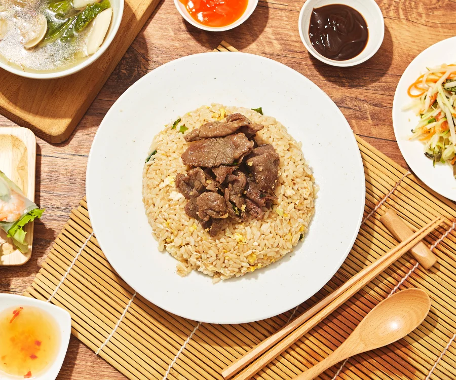 粒粒分明的牛肉炒飯 宜蘭推薦