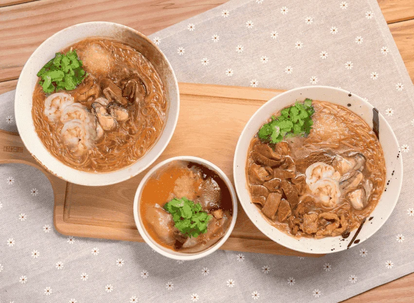 用料澎湃的古早味大腸蚵仔麵線與q彈肉圓 台北車站推薦