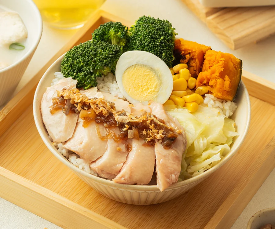 古早味雞油紅蔥舒肥雞腿餐盒 新竹推薦