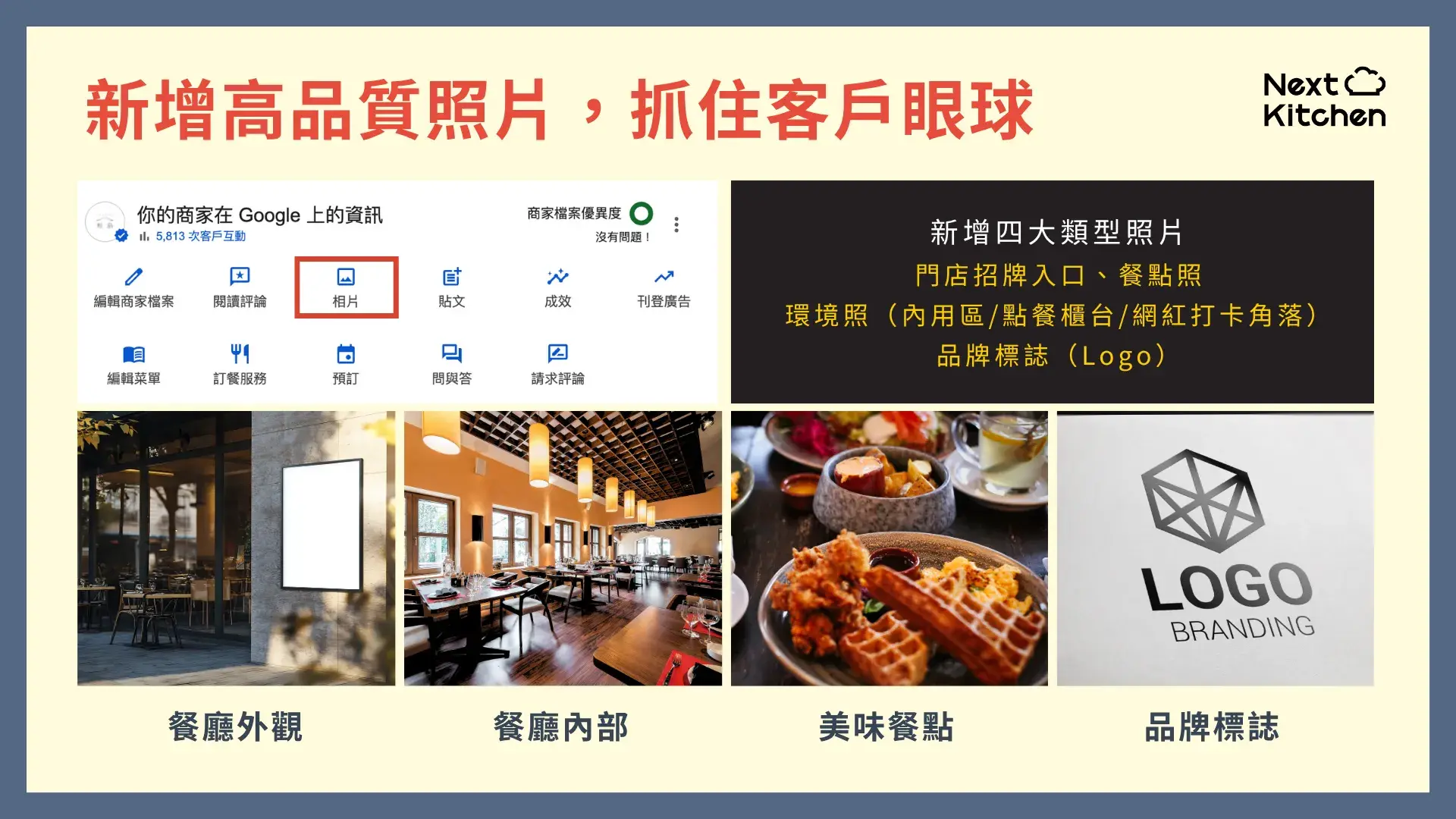 Google 商家檔案新增高品質照片
