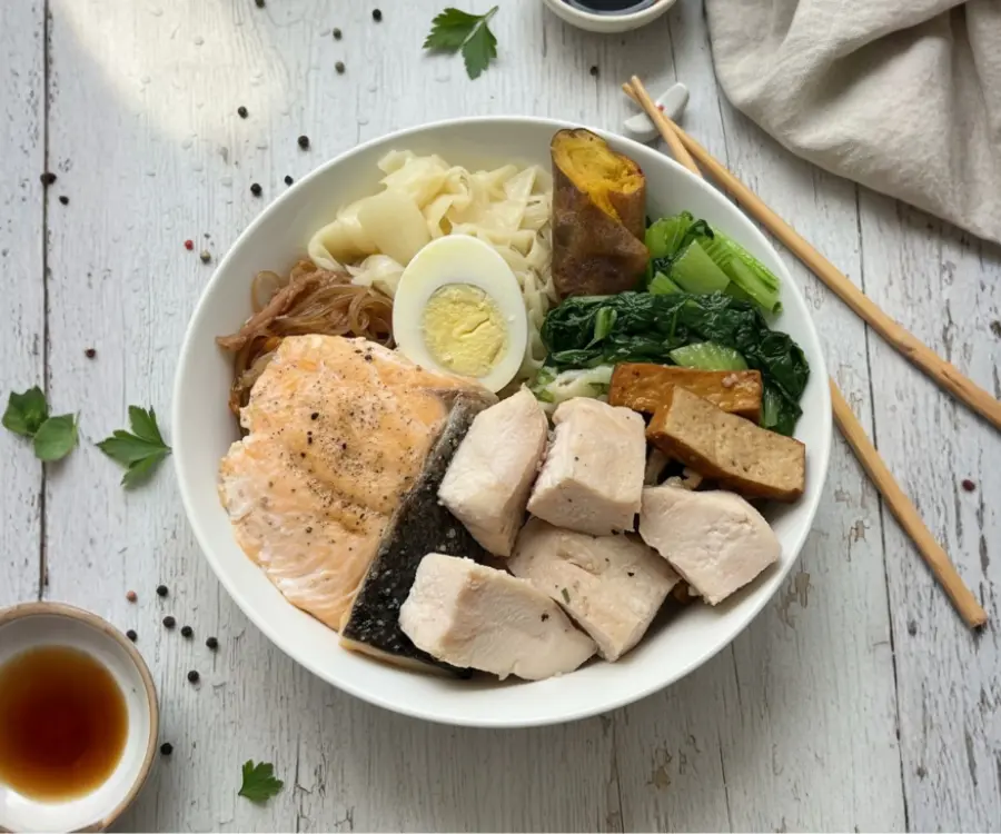 海陸鮭魚嫩雞胸 信義餐盒