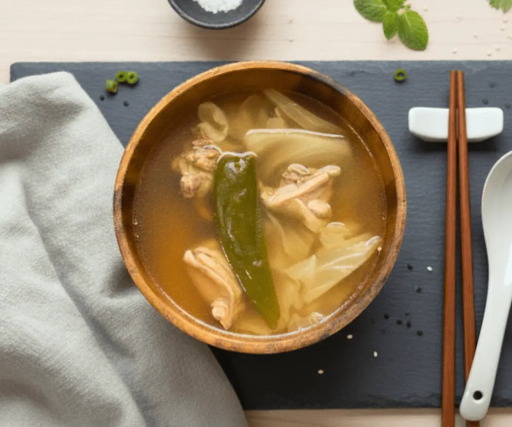 甘甜剝皮辣椒雞 台北湯品