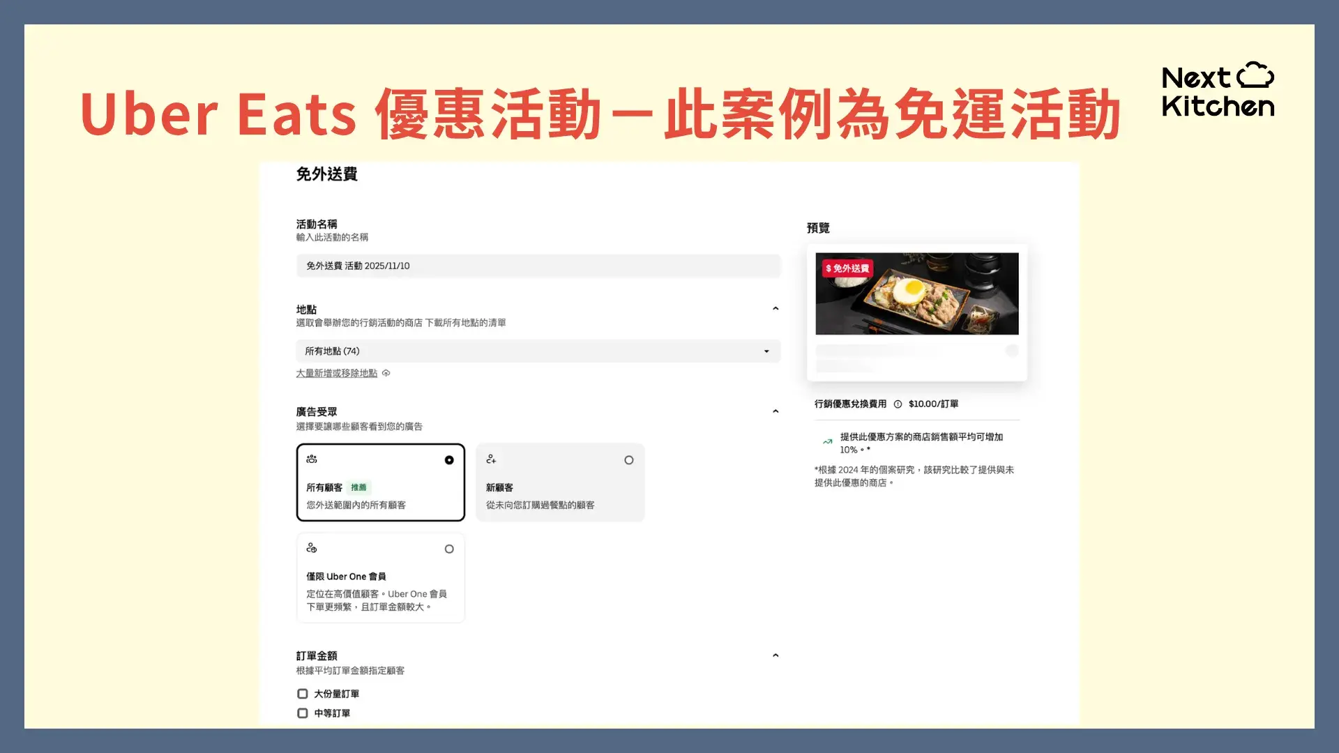 外送平台行銷術：Uber Eats優惠活動