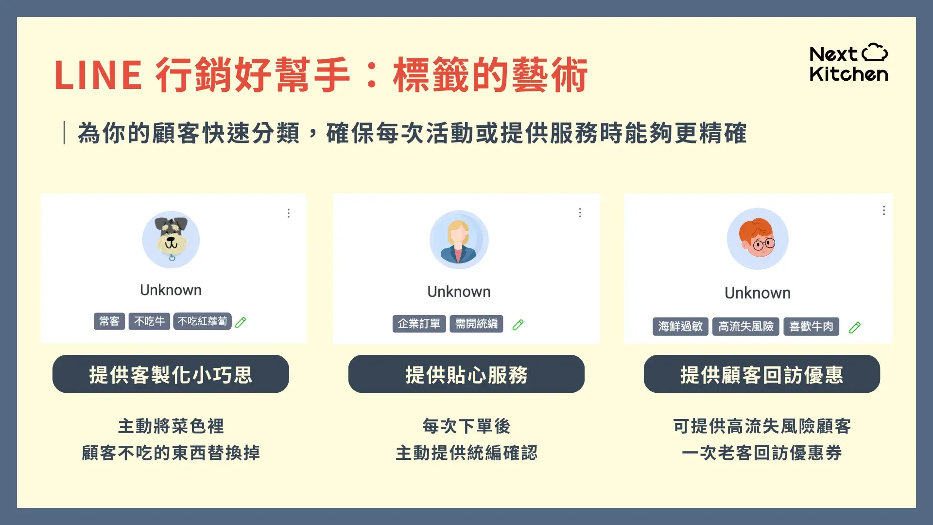 餐飲經營 LINE 官方帳號小撇步:「標籤 」的藝術
