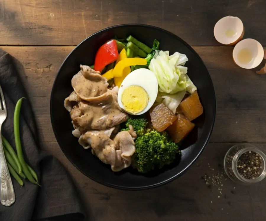 新竹胡麻豬梅花 濃郁胡麻豬肉