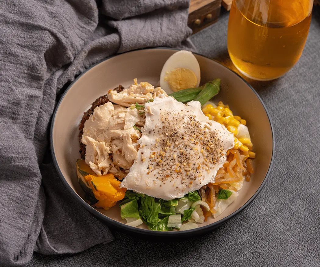 萬隆蔥香雞胸雙拼 健身低脂餐